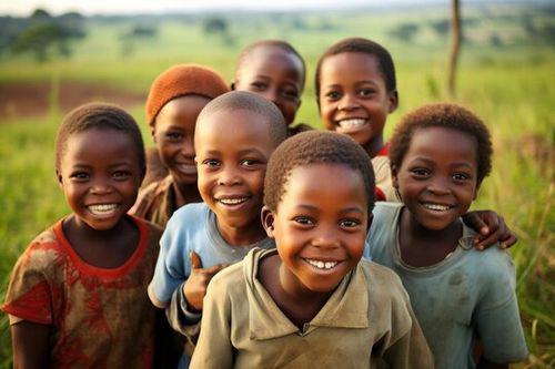Happy children at the orphanage