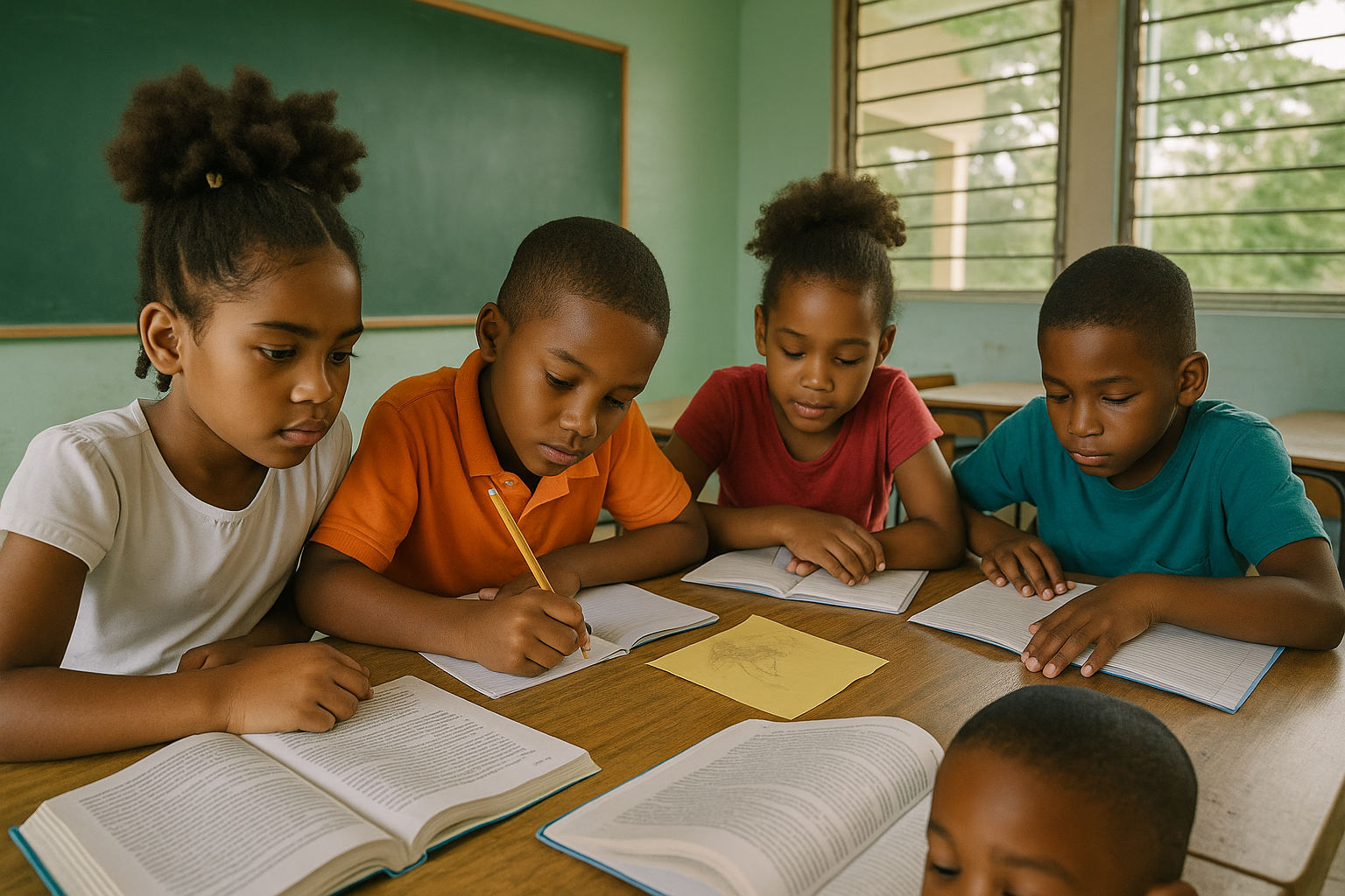 Children learning together