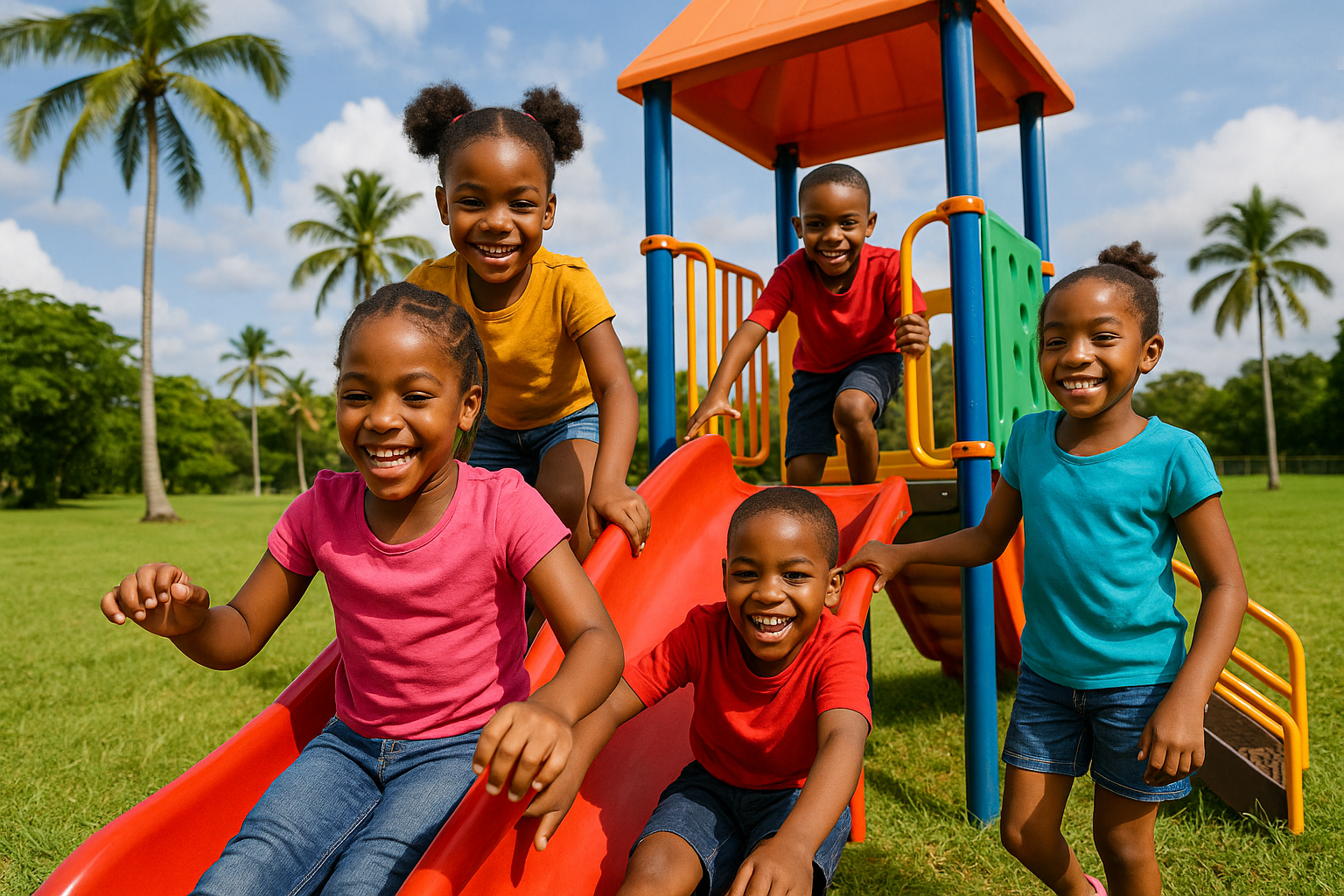 New playground equipment